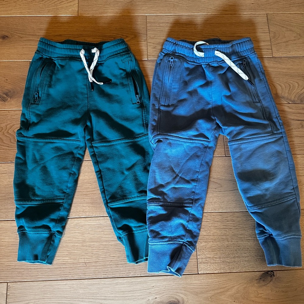 Hanna Andersson Teal and Blue Kids Joggers